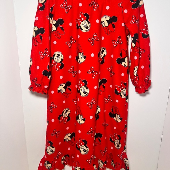 Vintage Disney Minnie the Mouse Nightgown Christmas Ruffle Toddler Cottage Core - Picture 5 of 7